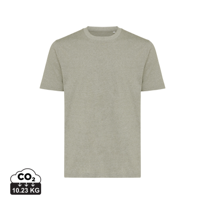 IQONIQ SIERRA LIGHTWEIGHT RECYCLED COTTON TEE SHIRT in Light Heather Green