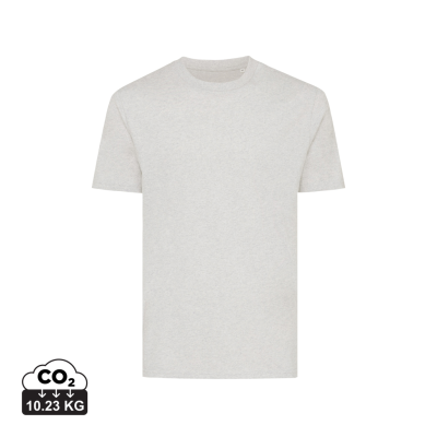 IQONIQ SIERRA LIGHTWEIGHT RECYCLED COTTON TEE SHIRT in Light Heather Grey