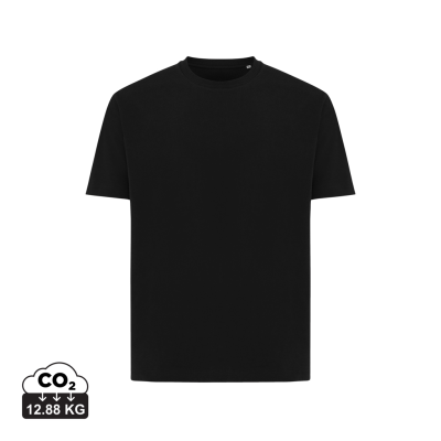 IQONIQ TEIDE RECYCLED COTTON TEE SHIRT in Black