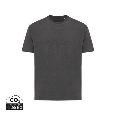 IQONIQ TEIDE RECYCLED COTTON TEE SHIRT in Heather Anthracite Grey