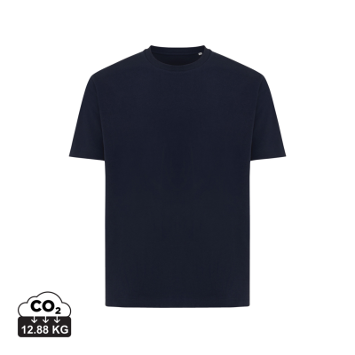 IQONIQ TEIDE RECYCLED COTTON TEE SHIRT in Navy