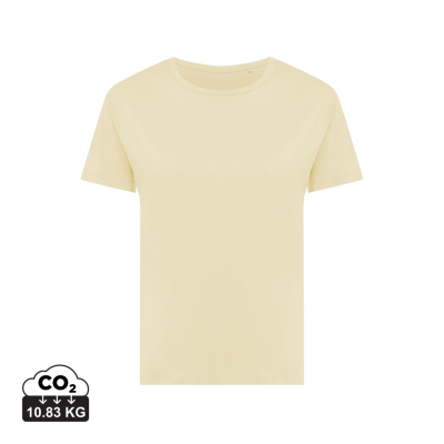 IQONIQ YALA LADIES LIGHTWEIGHT RECYCLED COTTON TEE SHIRT in Cream Yellow