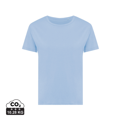 IQONIQ YALA LADIES LIGHTWEIGHT RECYCLED COTTON TEE SHIRT in Light Blue