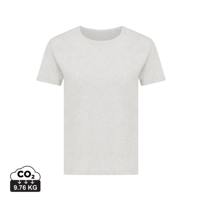 IQONIQ YALA LADIES LIGHTWEIGHT RECYCLED COTTON TEE SHIRT in Light Heather Grey