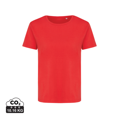 IQONIQ YALA LADIES LIGHTWEIGHT RECYCLED COTTON TEE SHIRT in Luscious Red
