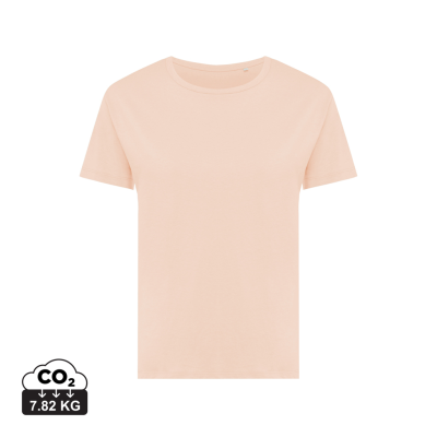 IQONIQ YALA LADIES LIGHTWEIGHT RECYCLED COTTON TEE SHIRT in Peach Nectar