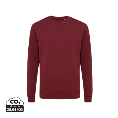 IQONIQ ZION RECYCLED COTTON CREW NECK in Burgundy