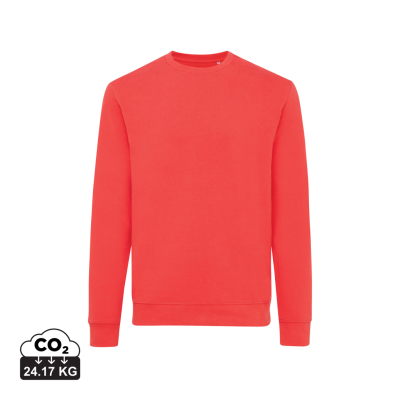 IQONIQ ZION RECYCLED COTTON CREW NECK in Luscious Red