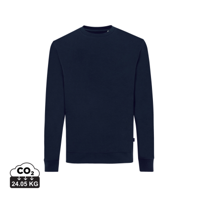 IQONIQ ZION RECYCLED COTTON CREW NECK in Navy