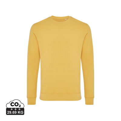 IQONIQ ZION RECYCLED COTTON CREW NECK in Ochre Yellow