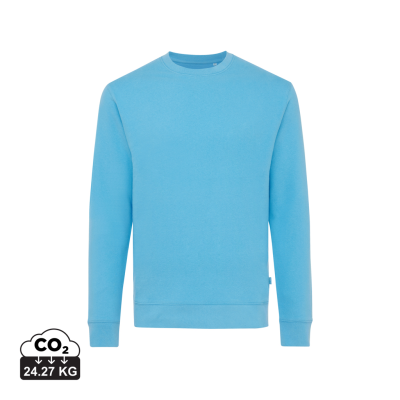 IQONIQ ZION RECYCLED COTTON CREW NECK in Tranquil Blue