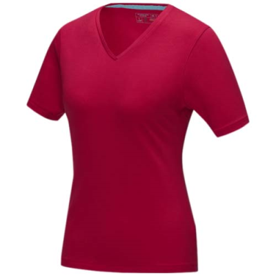 KAWARTHA SHORT SLEEVE WOMENS ORGANIC V-NECK TEE SHIRT