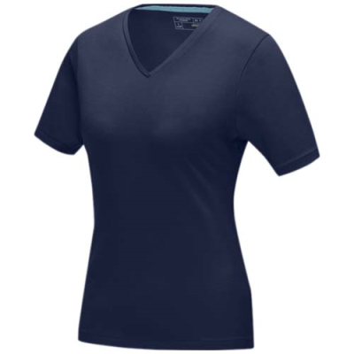 KAWARTHA SHORT SLEEVE WOMENS ORGANIC V-NECK TEE SHIRT