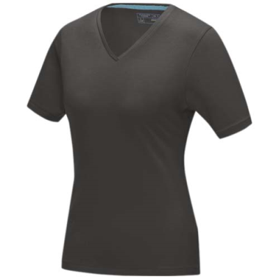 KAWARTHA SHORT SLEEVE WOMENS ORGANIC V-NECK TEE SHIRT