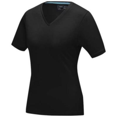 KAWARTHA SHORT SLEEVE WOMENS ORGANIC V-NECK TEE SHIRT