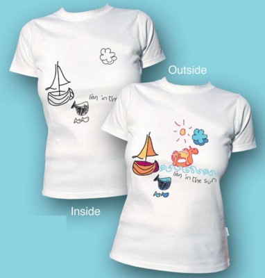 MAGIC UV ULTRA VIOLET COLOUR CHANGING TEE SHIRT