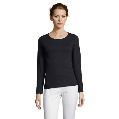 MAJESTIC LADIES TEE SHIRT 150G in Blue