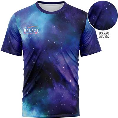 PREMIUM 160 GSM BRUSHED MILK SILK MENS T-SHIRT with Full Bleed Sublimation