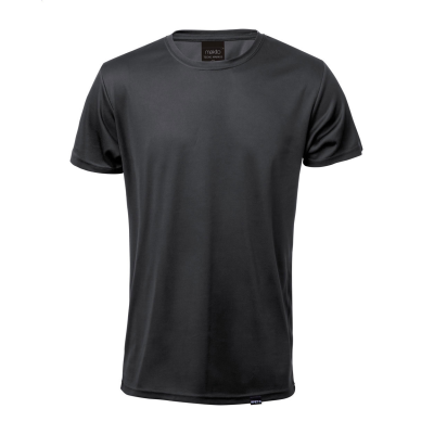 RPET SPORTS TEE SHIRT in Black