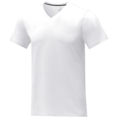 SOMOTO SHORT SLEEVE MENS V-NECK TEE SHIRT 