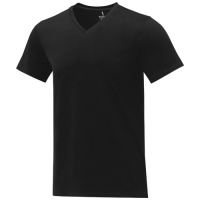 SOMOTO SHORT SLEEVE MENS V-NECK TEE SHIRT 