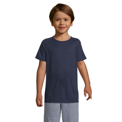 SPORTY CHILDRENS TEE SHIRT 140G in Blue