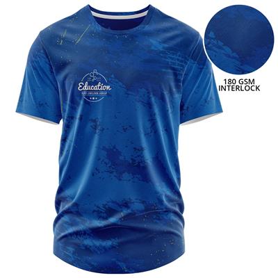 UNISEX 180 GSM POLY INTERLOCK SUBLIMATION SHORT SLEEVE T-SHIRT
