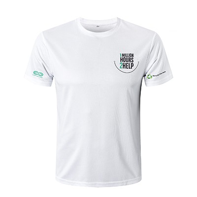 UNISEX ADULTS RPET SUBLIMATED ROUND-COLLAR TEE SHIRT