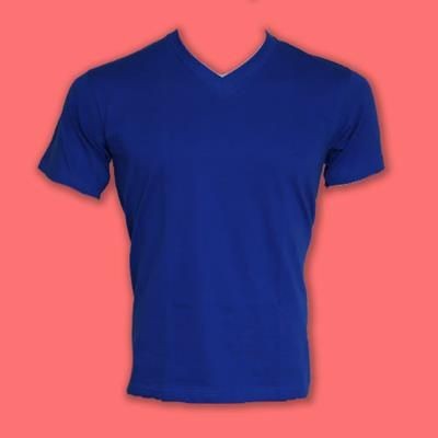 V-NECK TEE SHIRT 100% POLYESTER