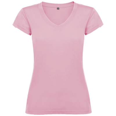 VICTORIA SHORT SLEEVE WOMENS V-NECK TEE SHIRT