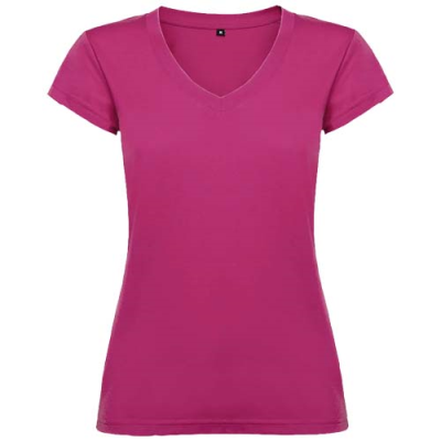 VICTORIA SHORT SLEEVE WOMENS V-NECK TEE SHIRT