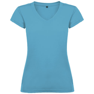 VICTORIA SHORT SLEEVE WOMENS V-NECK TEE SHIRT
