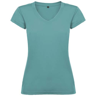 VICTORIA SHORT SLEEVE WOMENS V-NECK TEE SHIRT