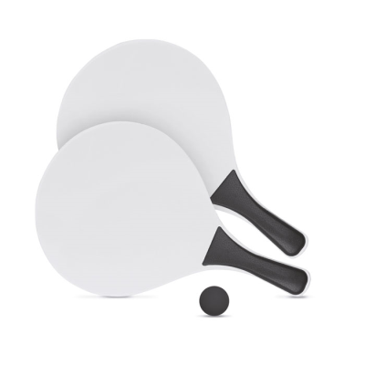 BEACH TENNIS SET in Black