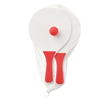 SMALL BEACH TENNIS SET in Red