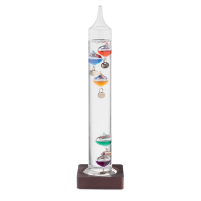 GALILEO THERMOMETER GLASS 28CM in White