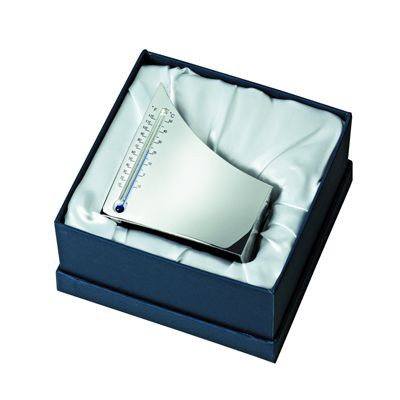 IGLOO METAL DESK THERMOMETER in Silver