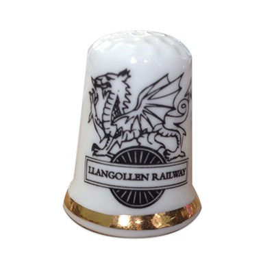 CERAMIC POTTERY THIMBLE in White