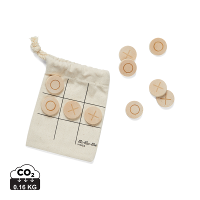 VINGA TIC-TAC-TOE MINI GAME in Brown