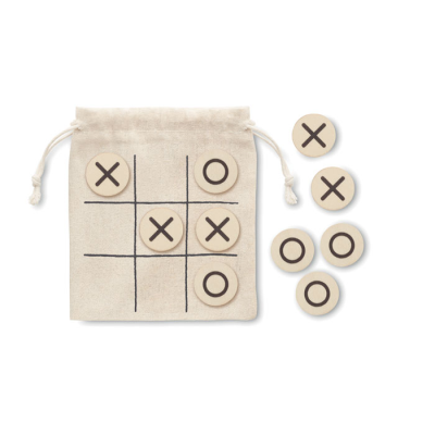 WOOD TIC TAC TOE in Brown