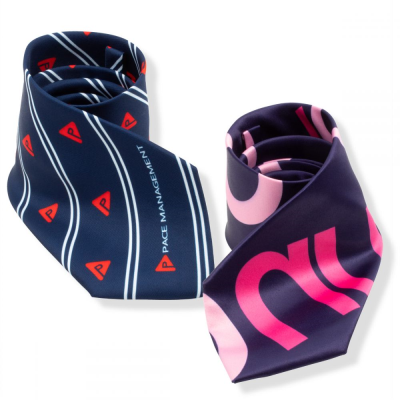 SCREEN PRINTED SILK TIE