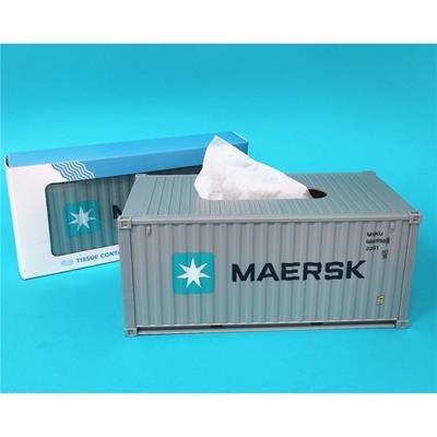 TISSUE BOX in Shape of Shipping Container