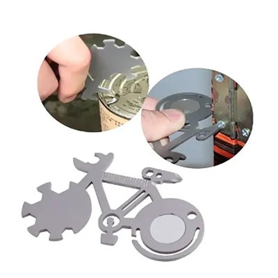 MULTIFUNCTION STAINLESS STEEL METAL BICYCLE CARD TOOL