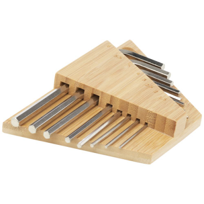ALLEN BAMBOO HEX KEY TOOL SET in Natural