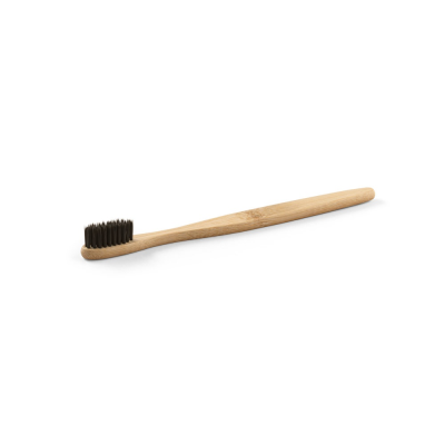 DELANY TOOTHBRUSH with Bamboo Body & Nylon Bristles in Black