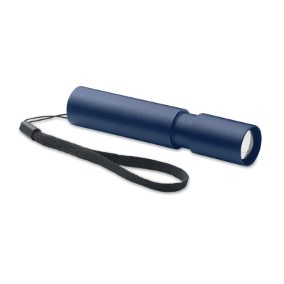 ALUMINIUM METAL RECHARGEABLE TORCH in Blue