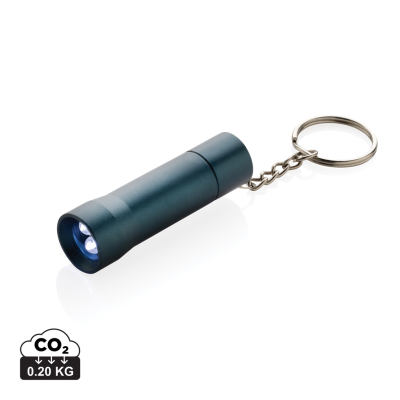 FLASH RCS RECYCLED ALUMINIUM METAL KEYRING CHAIN TORCH in Blue