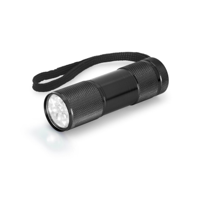 FLASHY ALUMINUM TORCH with 9 Leds in Black
