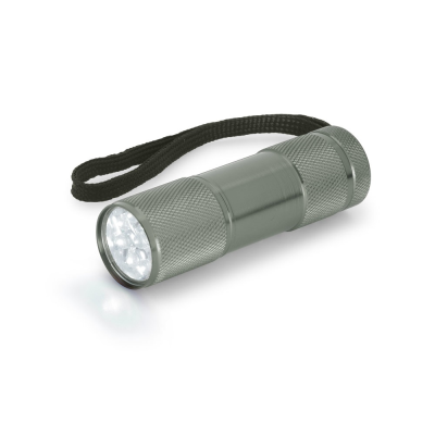 FLASHY ALUMINUM TORCH with 9 Leds in Gun Metal