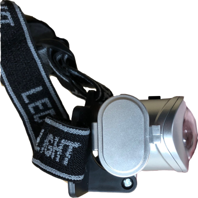 HEAD LIGHT with 8 LED Lights in Silver